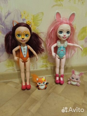 Энчантималс большие лиса и зайка