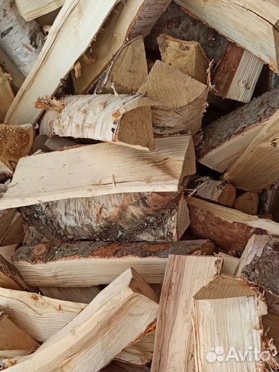 Дрова колотые береза дуб