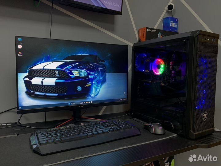 Игровой пк (E5 2640v3/16GB/120+500/RX 570)