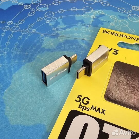 OTG-адаптер Type-C/ USB Borofone BV3