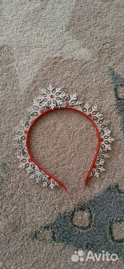 Ободок для волос Снежинка