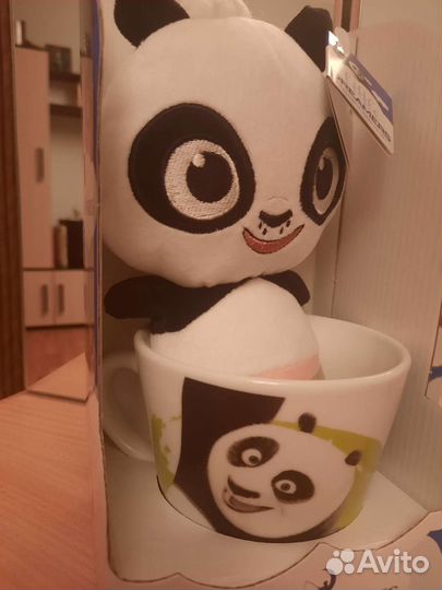 Кружка с мягкой игрушкой