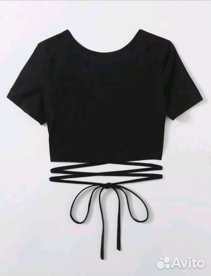 Топ на завязках с открытой спиной