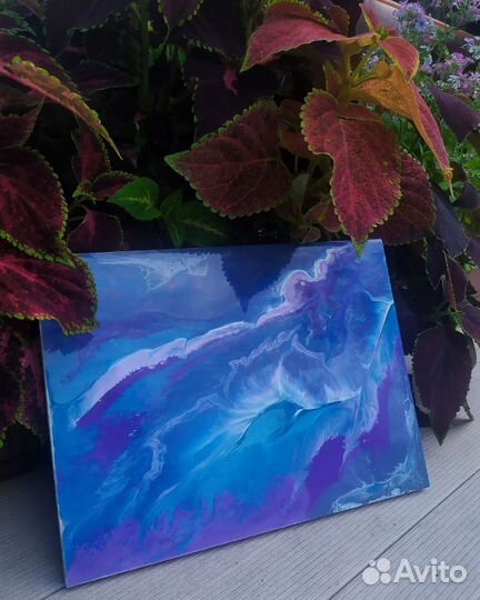 Интерьерная картина из эпоксидной смолы 30х40 см