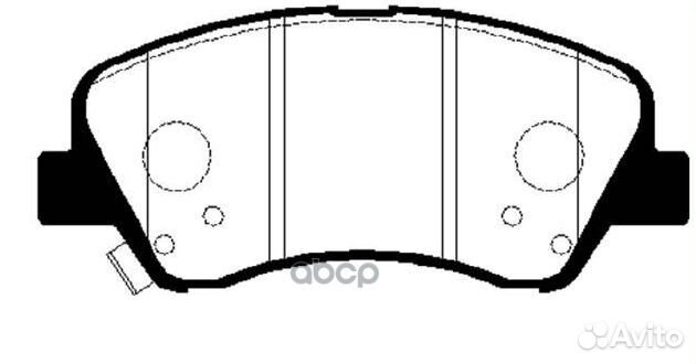 Колодки тормозные перед hyundai solaris 10/CRE