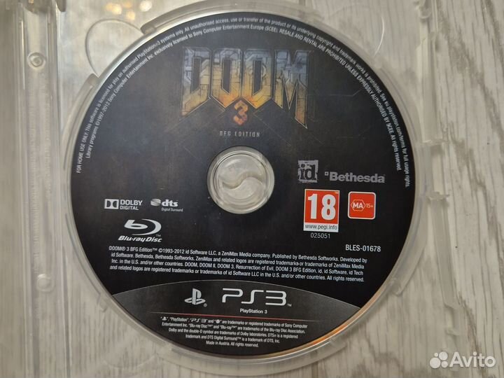 Doom 3 bfg edition PS3
