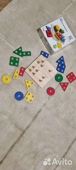 Сортер геометрический деревянные игрушки