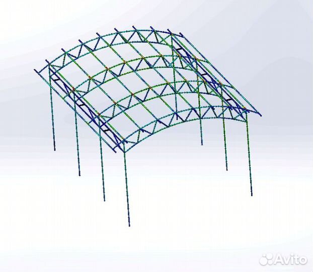 Расчет/чертеж навеса