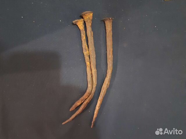 Старинные кованные гвозди 19 век