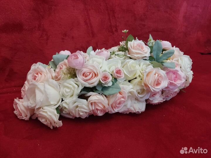 Украшения на столы гостей, на свадебный стол