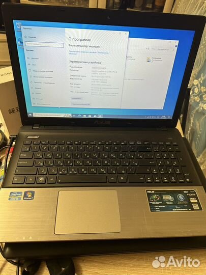 Asus K55, металл, Core i5 3210m/16gb/512gb SSD