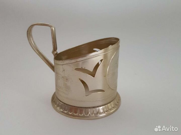 Подстаканники СССР винтаж алюминий морская тема