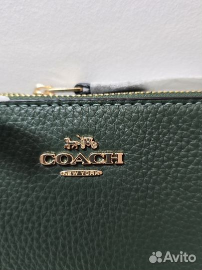 Оригинал Кошелек плоская косметичка Coach новая