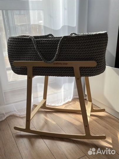 Вязаная люлька колыбель для новорожденных
