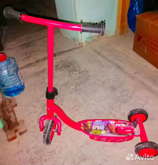 Самокат детский трехколесный бу