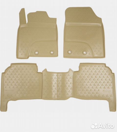 Коврики бежевые Lexus LX 570 2012-2022