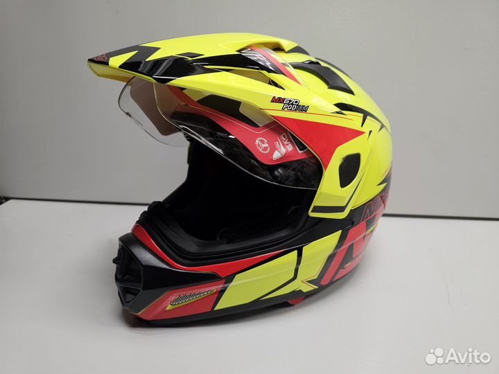 Шлем nitro MX670 podium adventure DVS (BlackYellow
