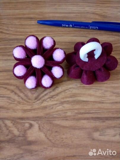 Резиночки для волос из фетра