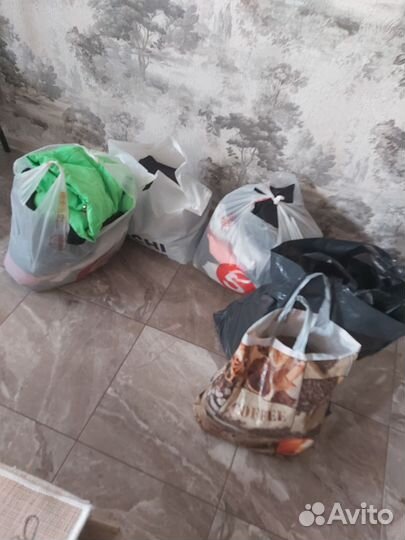 Женские вещи пакетом 42 44 46 и два пакета обуви