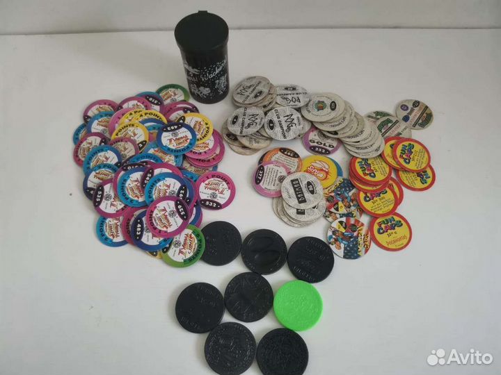 Фишки кэпсы 139 штук с битами
