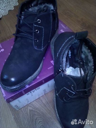 Туфли, ботики (осень, зима) мужские новые