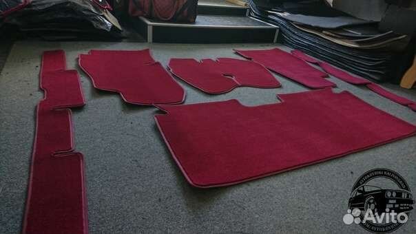 Автоковрики для газ-24-1, красные