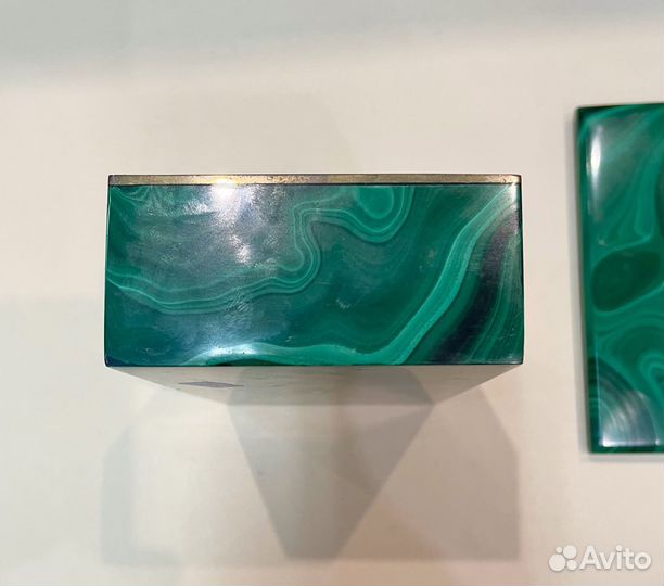 Шкатулка, малахит Россия 19 век