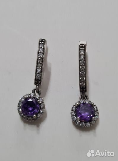 Серьги серебро
