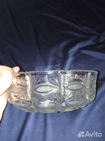 Хрустальный салатник времён СССР
