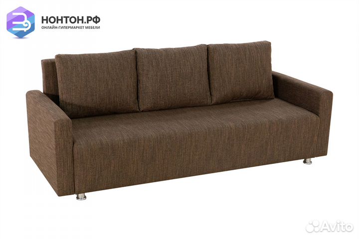 Диван еврокнижка Олимп коричневый
