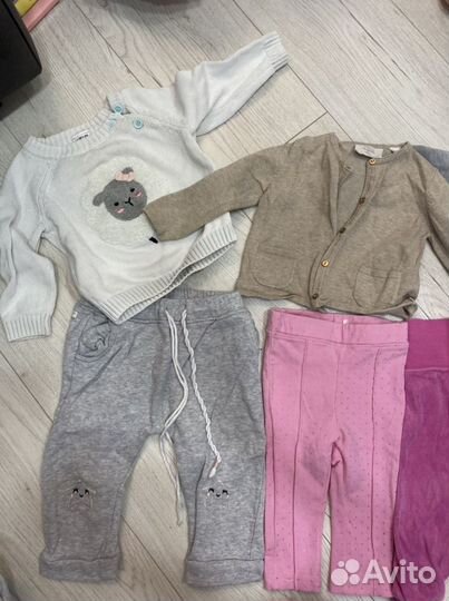 Пакет вещей 74-80 на девочку