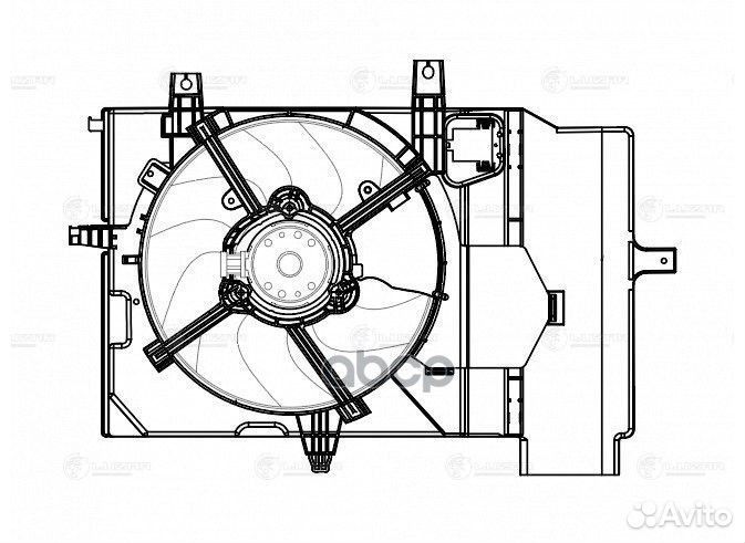 Вентилятор радиатора nissan note 06/micra 02- AT