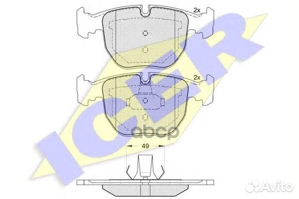 Колодки тормозные дисковые передн, BMW: 5 96-03