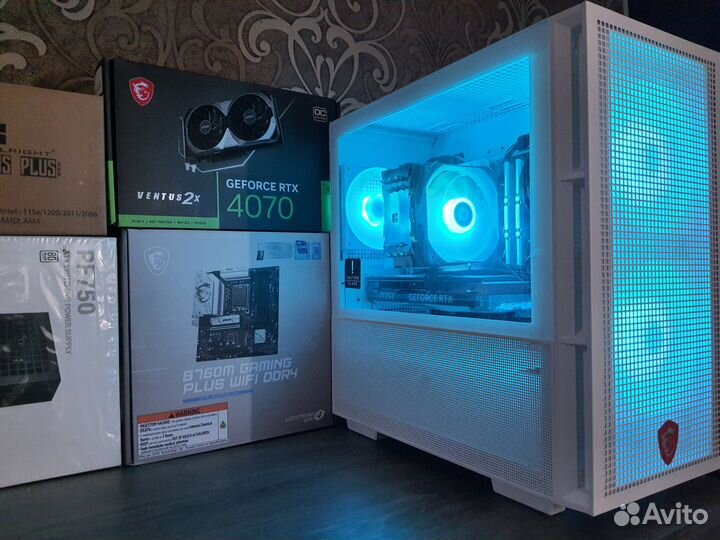 Новый 12GB RTX4070+Core i5 13400F/B760WF/32GB/1TB
