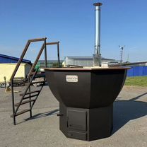 Банный чан с печкой