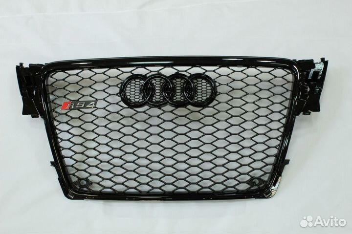 Решетка RS лук audi A4 B8 дорест