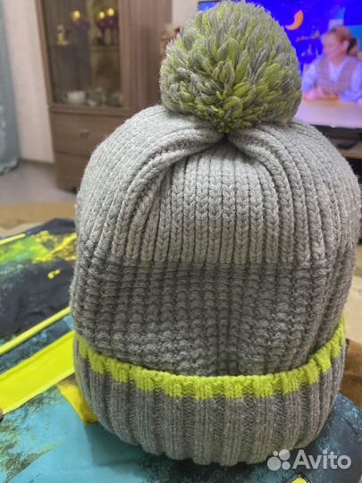 Комплект шапка и шарф для мальчика зима