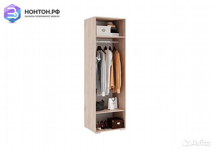 Шкаф двухдверный Лайк 02.01 дуб мария / изумруд