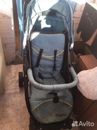 Прогулочная коляска индиго