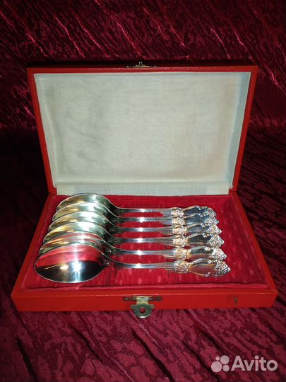 Набор мельхиоровых чайных ложек 