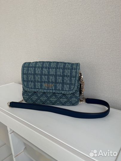 Новая сумка на плечо кросс-боди джинсовая guess