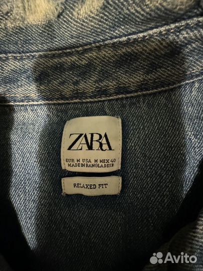 Джинсовая мужская рубашка Zara