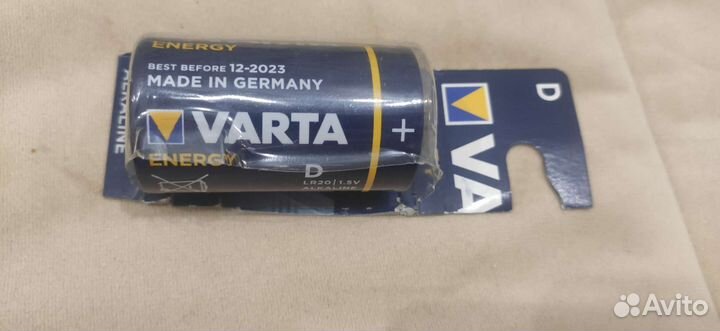 Батарейки Energizer MAX D LR20 1,5 В и Varta