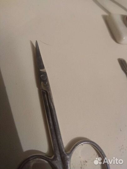 Винтажный маникюрный набор, карболитовый термометр