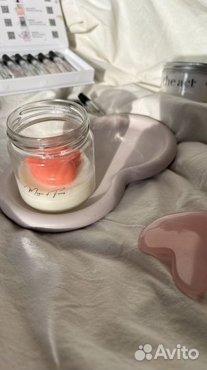 Подарочный набор, свеча, подставка, подарки