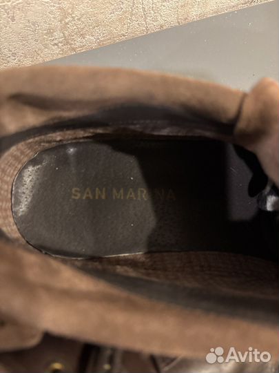 Туфли ботинки мужские 44, коричневые, кожа