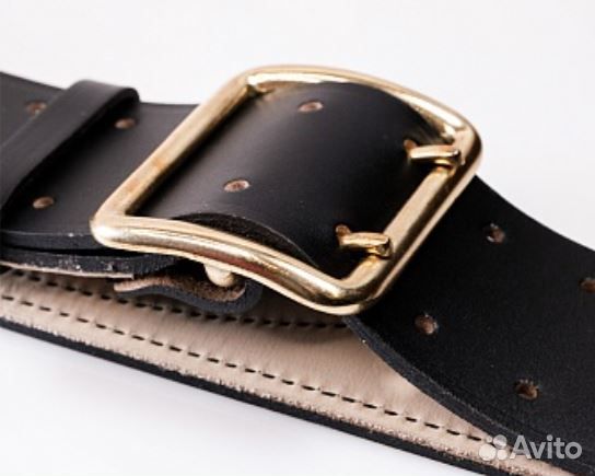 Ремень уставной офицерский. Натуральная кожа