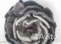 Броши-цветы ручная работа,натуральная шерсть