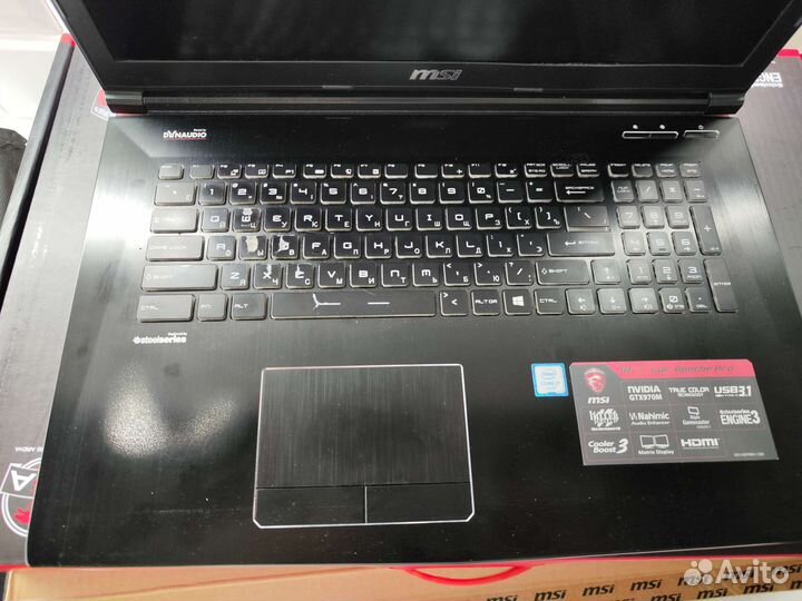 Игровой ноутбук MSI GE72 6QF Apache Pro