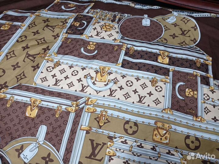 Платок шелковый 95см louis vuitton италия